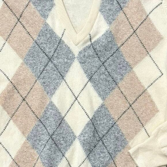 Pringle of Scotland 100% Lambswool Argyle Sweater Made in Scotland Size 40 - Picture 2 of 7